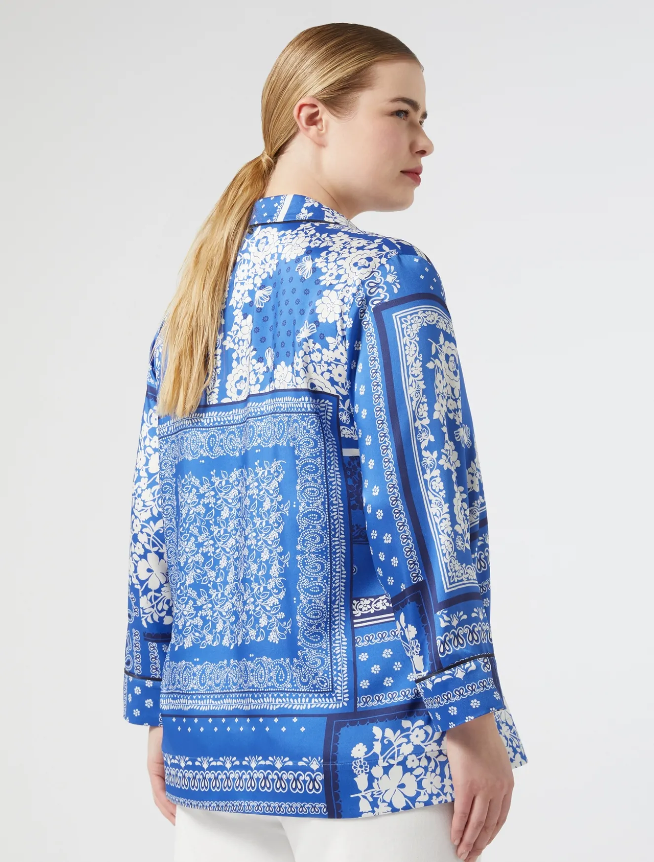 Camicia in twill stampato