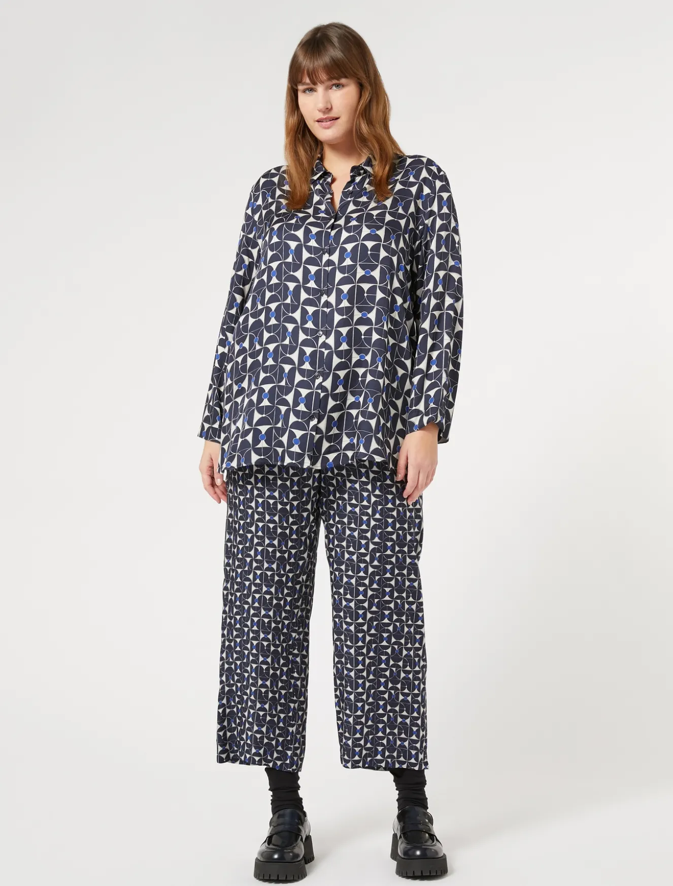 Camicia in twill stampato