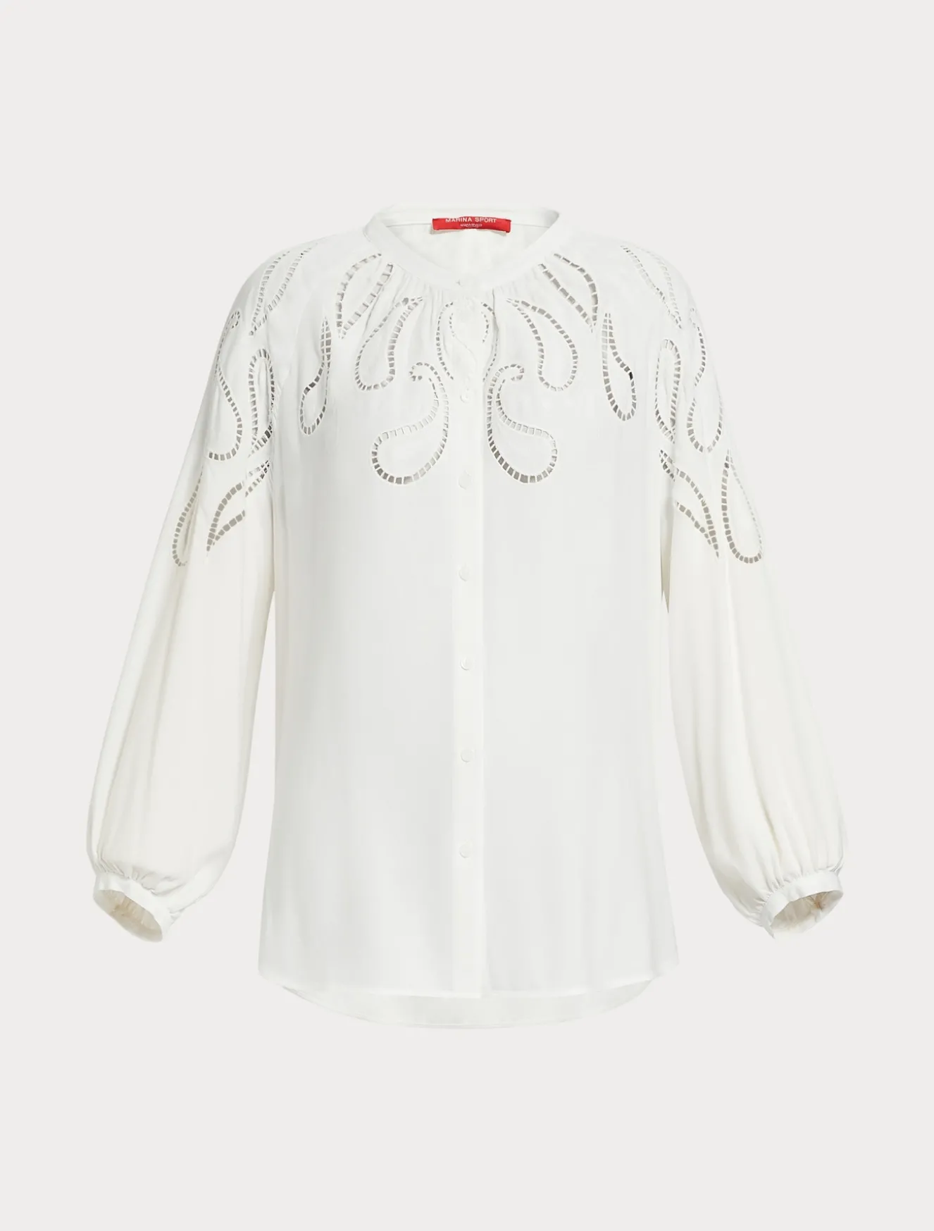 Camicia in viscosa con ricamo