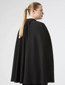 Cappa in crêpe envers satin