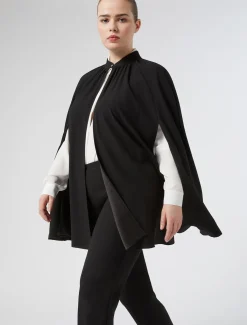 Cappa in crêpe envers satin