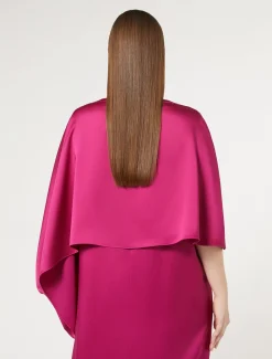 Cappa in crêpe envers satin