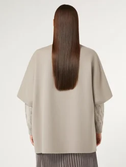 Cappa in double di misto lana