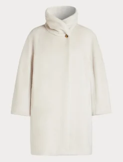 Cappotto in alpaca e lana