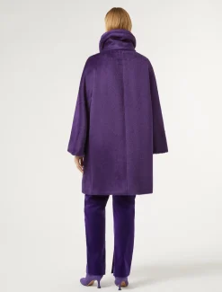 Cappotto in alpaca e lana