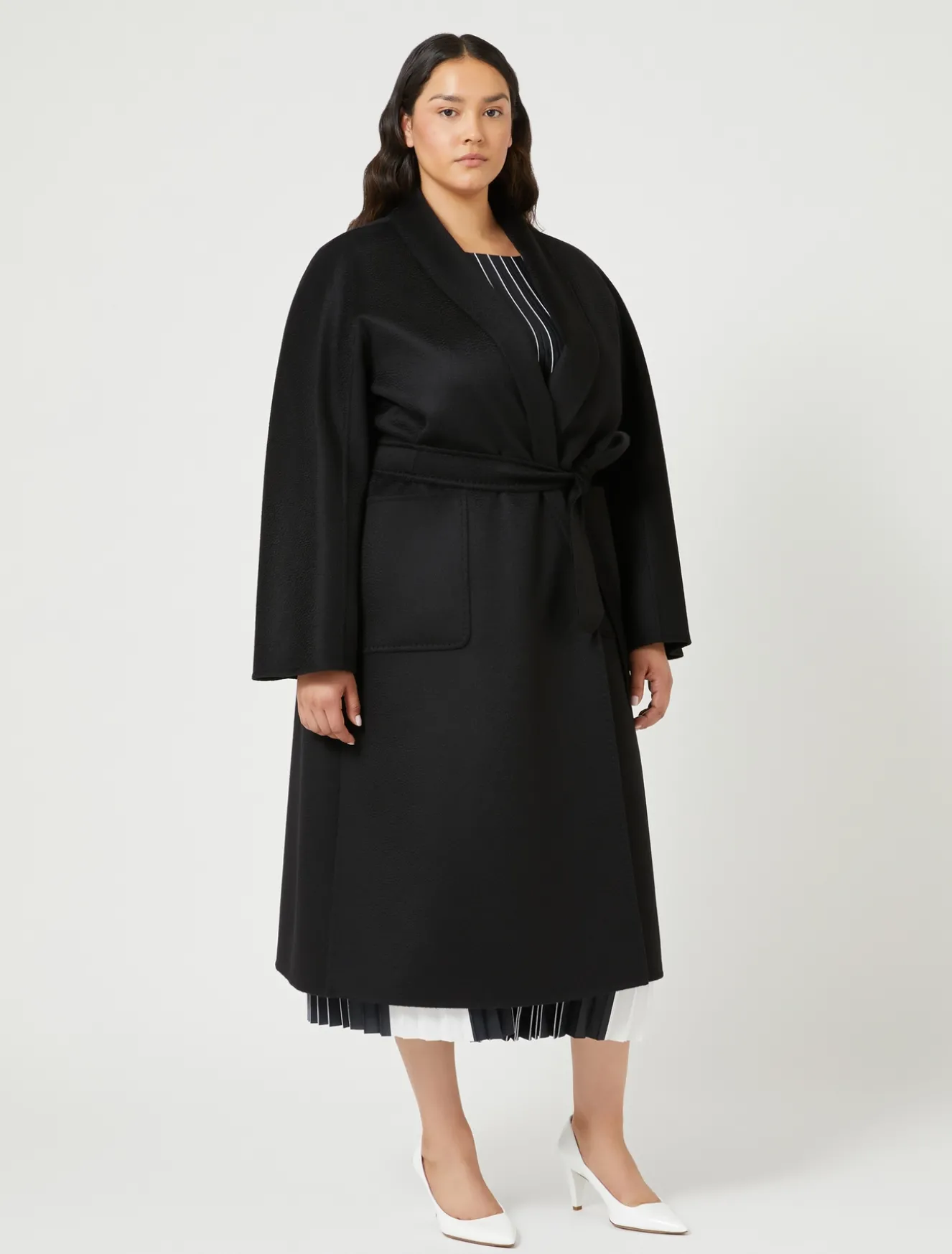 Cappotto in double di cachemire