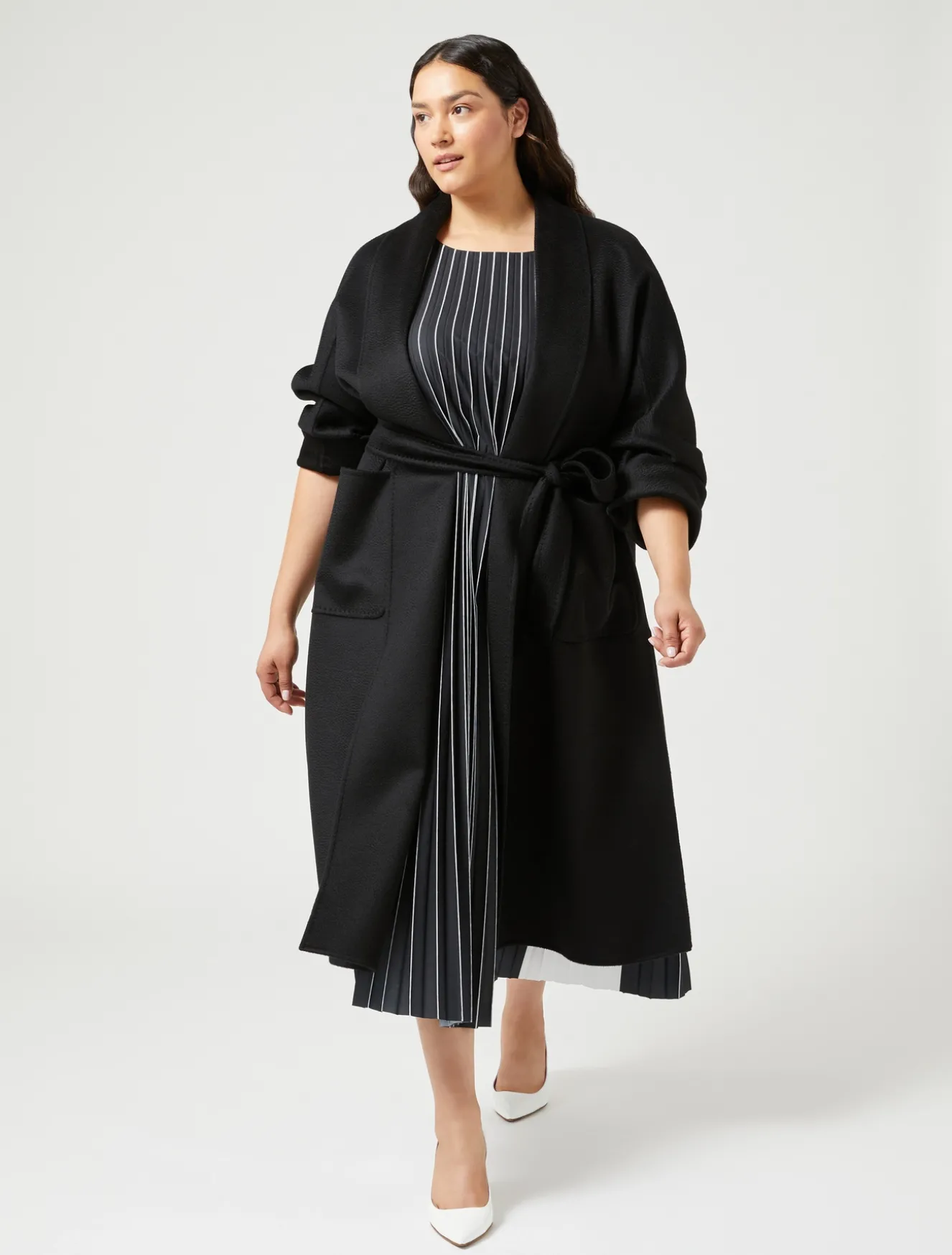 Cappotto in double di cachemire