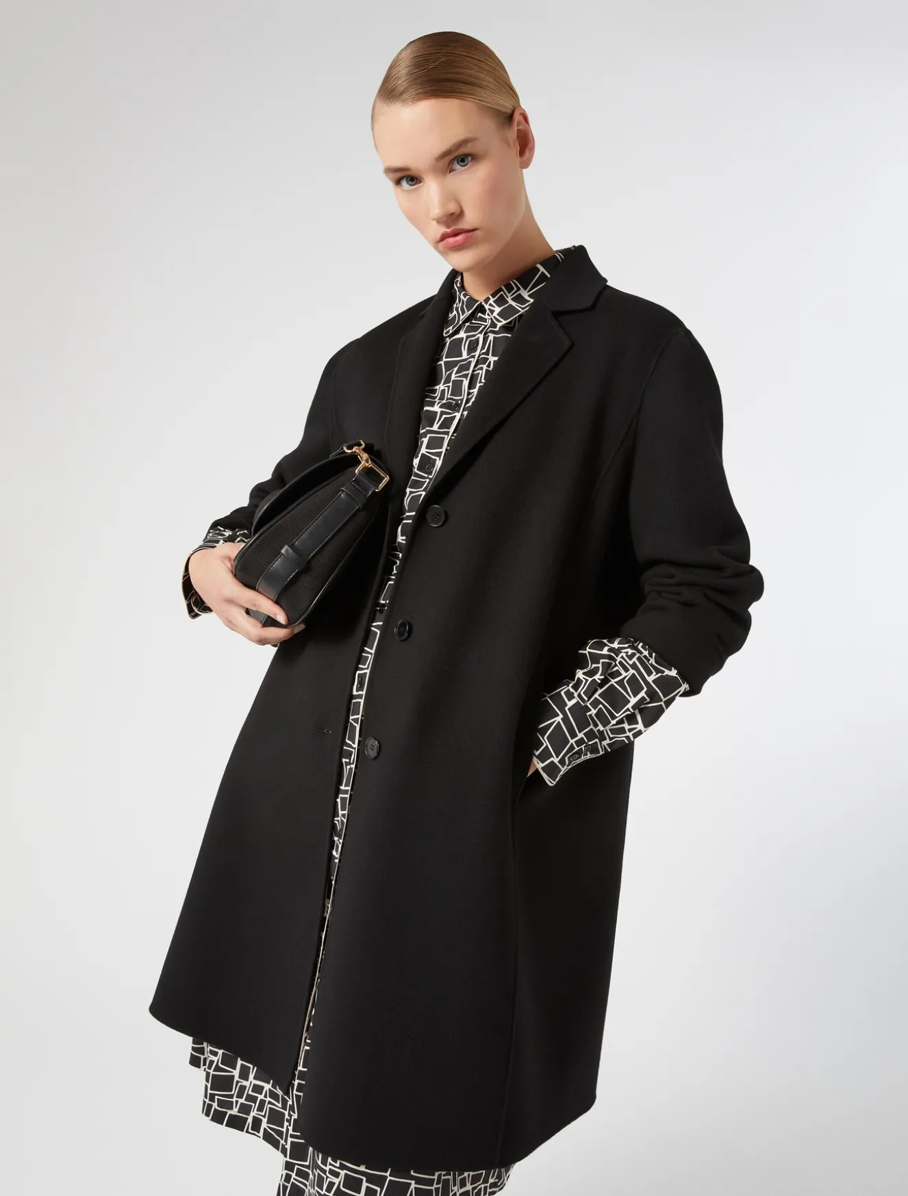 Cappotto in double di lana e cachemire