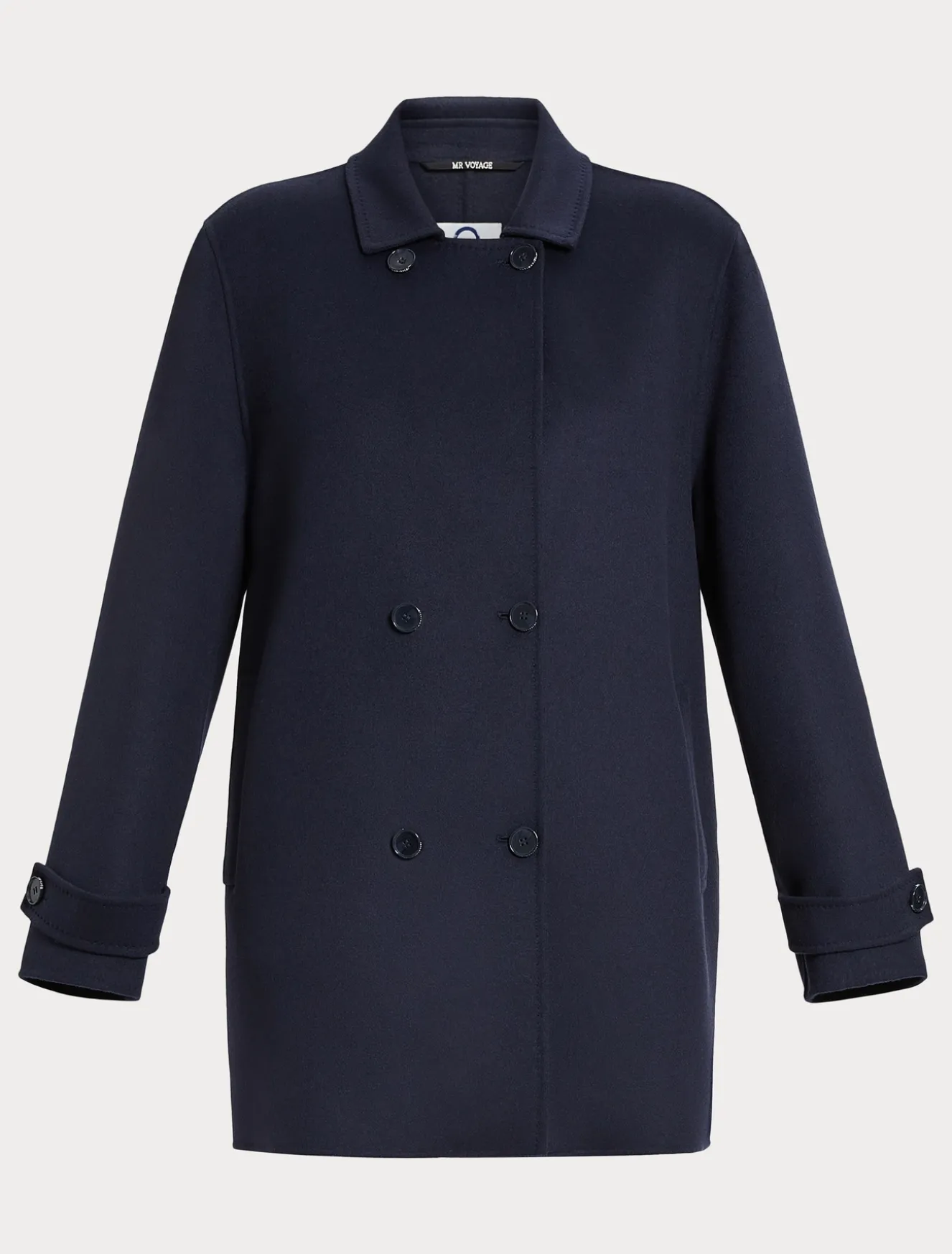 Cappotto in double di lana e cachemire