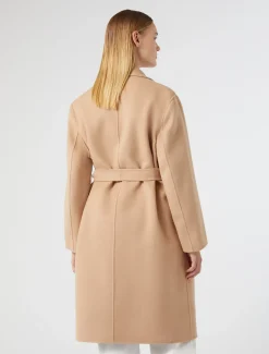 Cappotto in double di misto lana