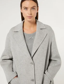 Cappotto in double di misto lana