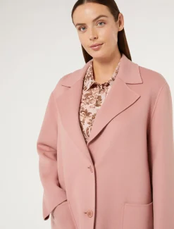 Cappotto in double di misto lana