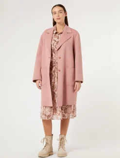 Cappotto in double di misto lana