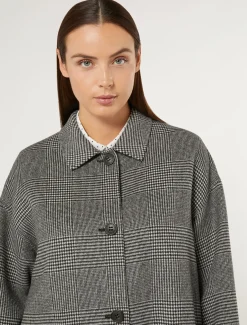 Cappotto in double di misto lana