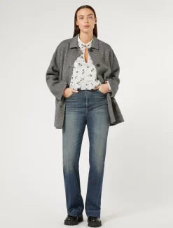 Cappotto in double di misto lana