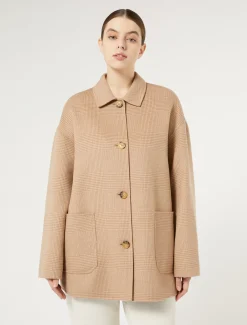 Cappotto in double di misto lana