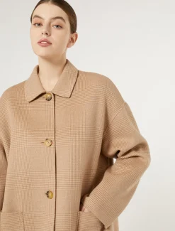 Cappotto in double di misto lana