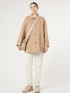Cappotto in double di misto lana
