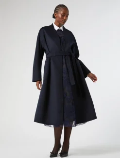 Cappotto in double di pura lana