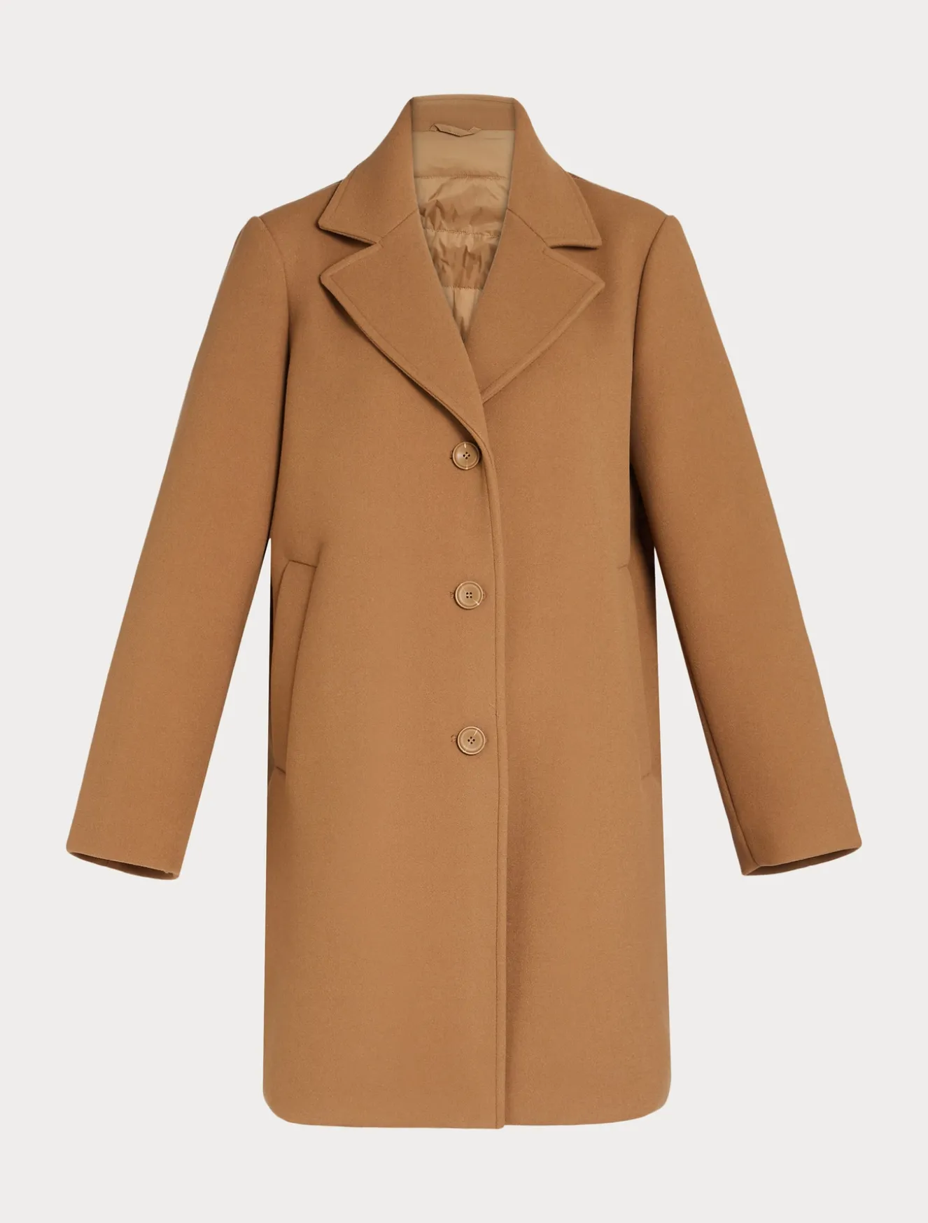 Cappotto in panno jersey e tela di nylon antigoccia