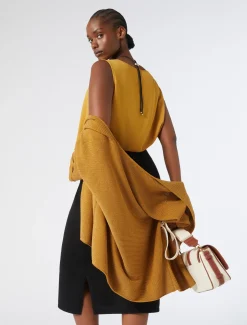 Cardigan in cotone crêpe