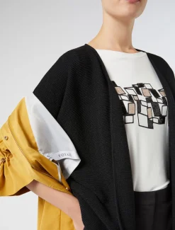 Cardigan in cotone crêpe