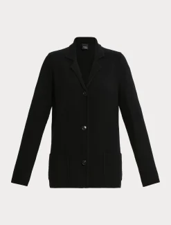 Cardigan in filato di maglia e lana