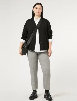 Cardigan in filato di maglia e lana