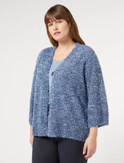 Cardigan in filato lurex