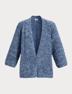 Cardigan in filato lurex