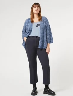 Cardigan in filato lurex