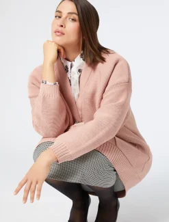 Cardigan in filato neoprene