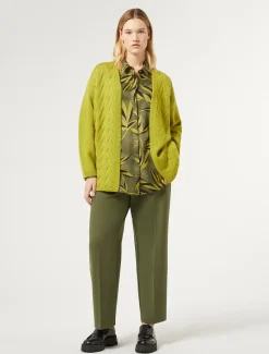 Cardigan in lana e lurex