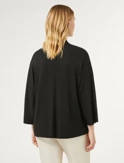 Cardigan in lana metallizzata