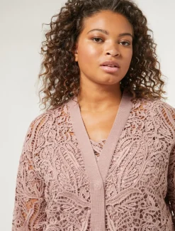 Cardigan in maglia con ricamo