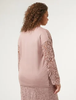 Cardigan in maglia con ricamo