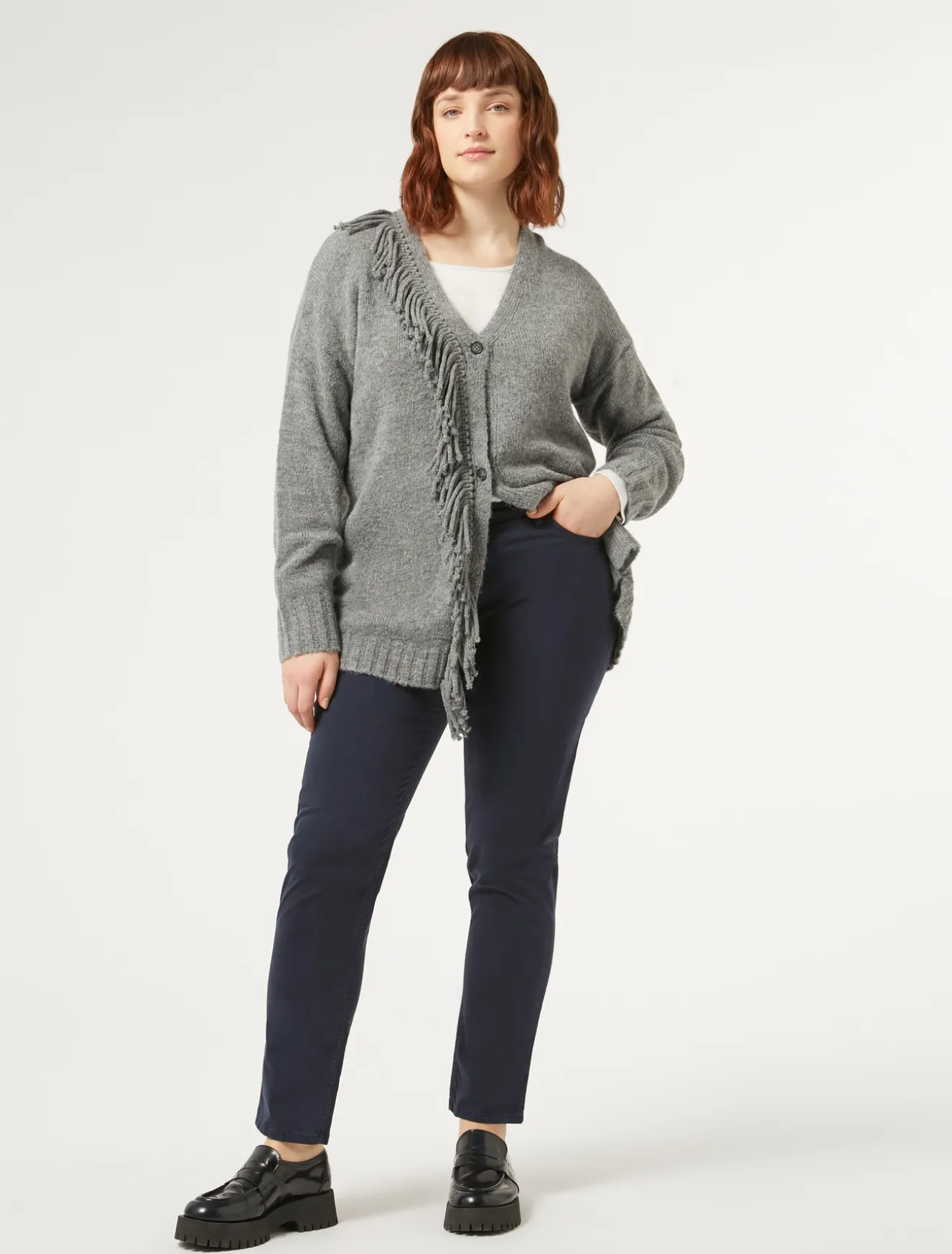 Cardigan in misto lana