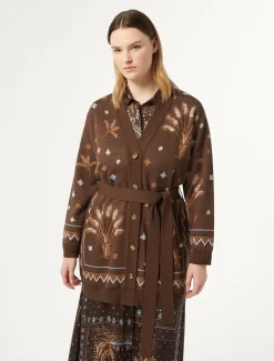 Cardigan in misto lana