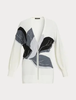 Cardigan in misto lana e seta