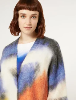 Cardigan in misto mohair