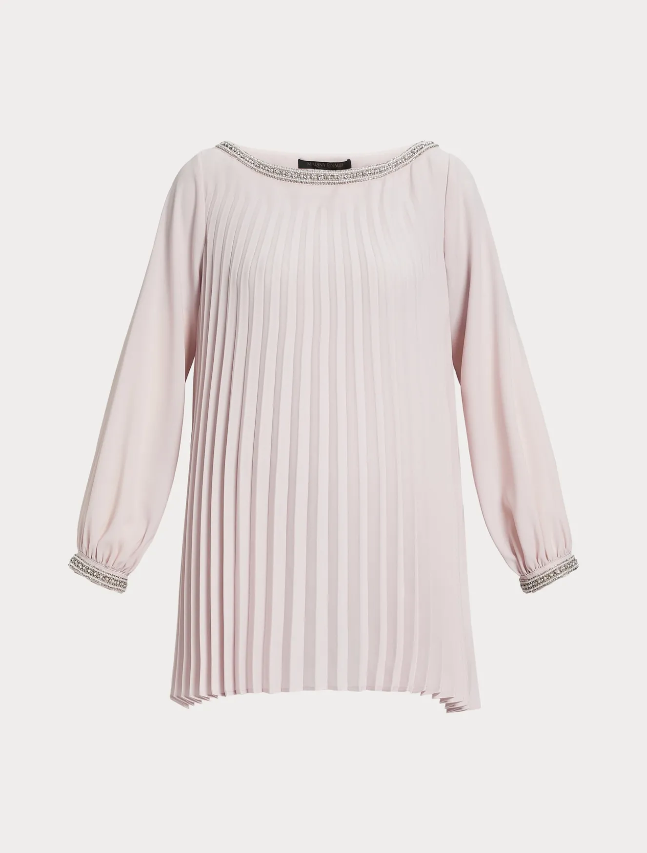 Casacca in crêpe plissé