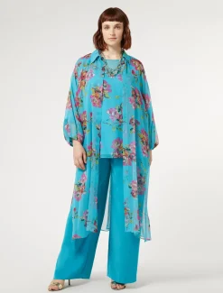 Casacca in georgette di seta