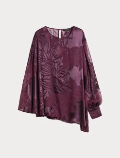 Casacca in satin di seta e viscosa