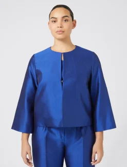 Casacca in shantung di seta