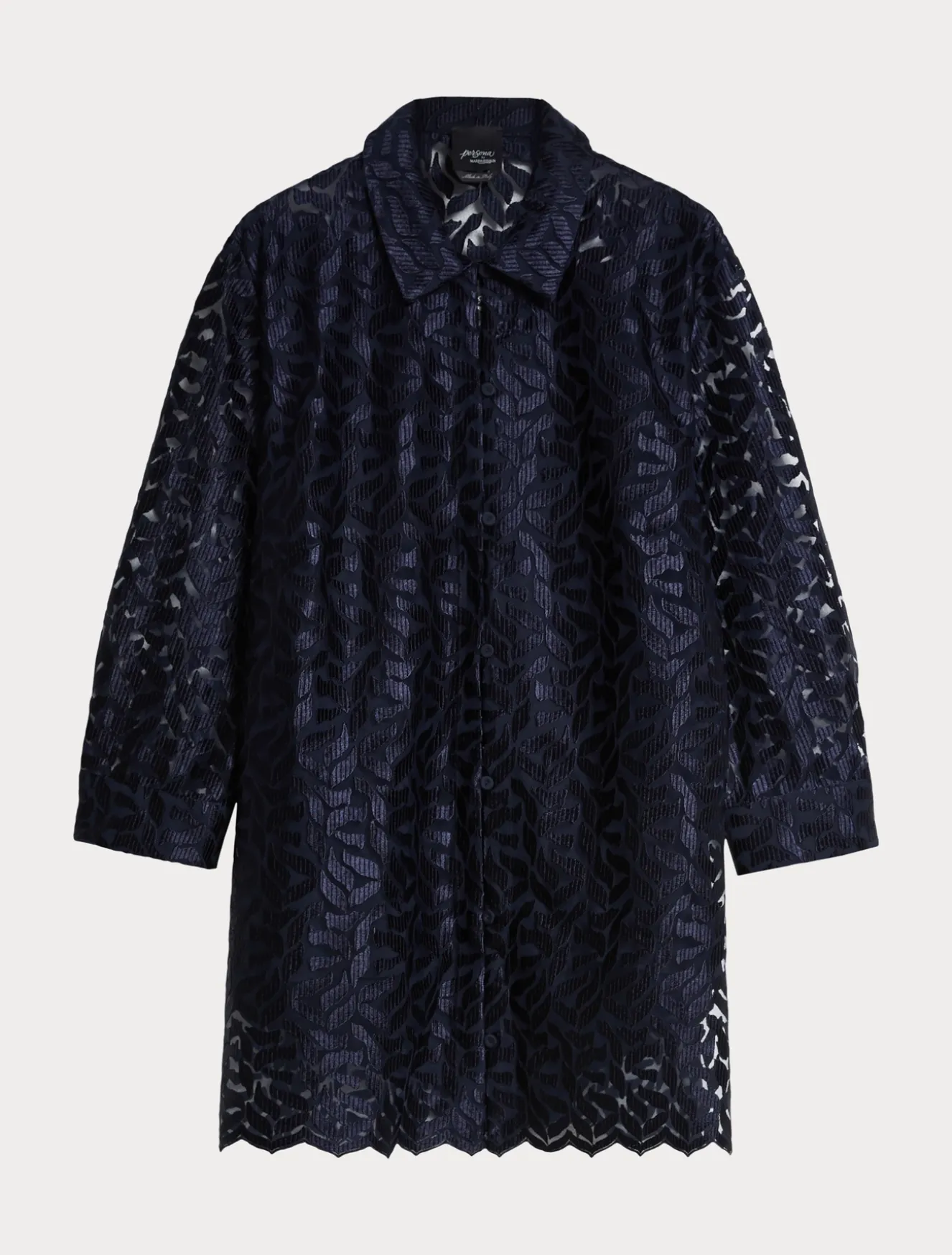 Casacca in tulle ricamato