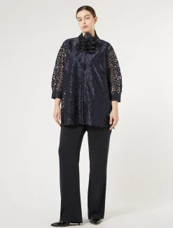 Casacca in tulle ricamato