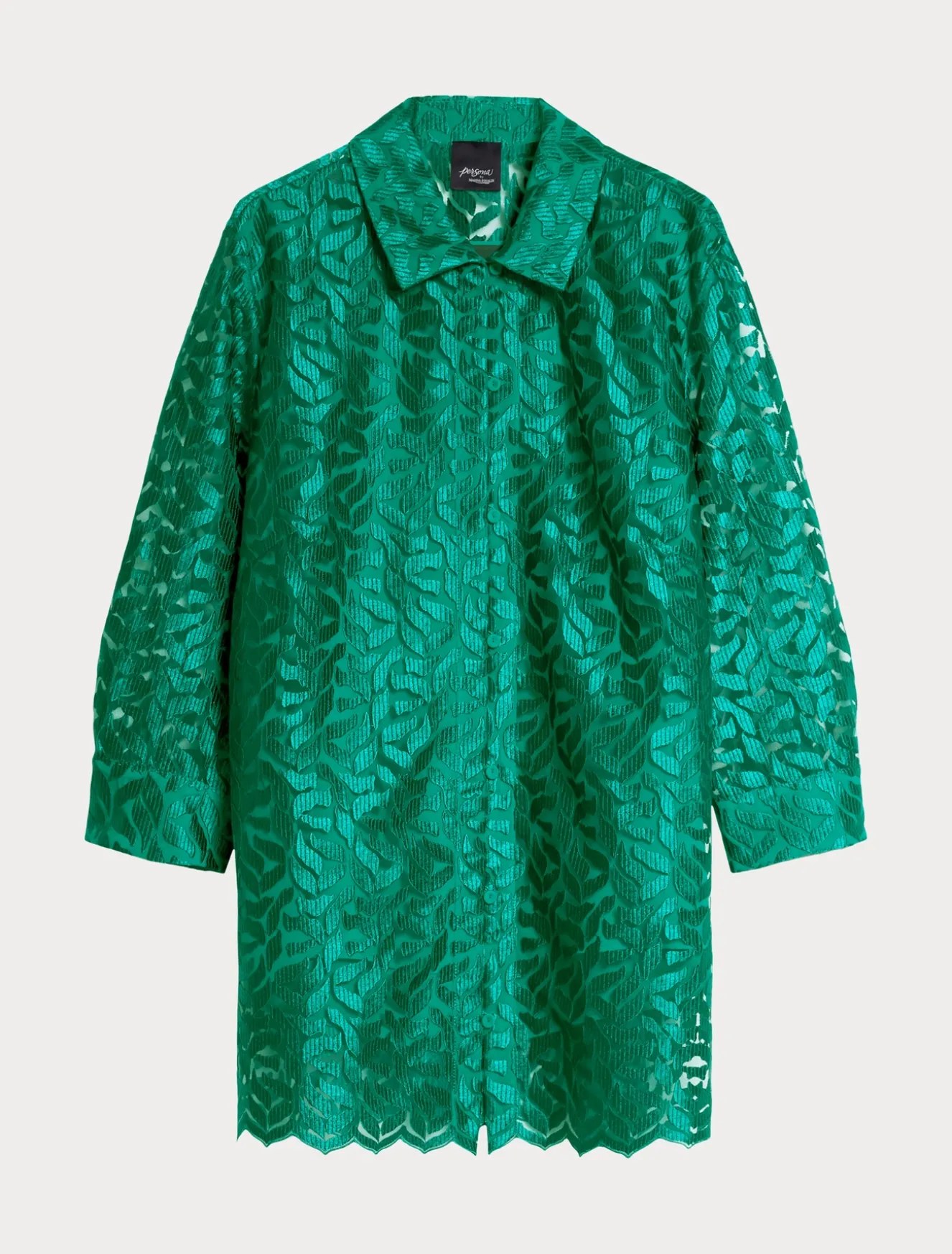 Casacca in tulle ricamato