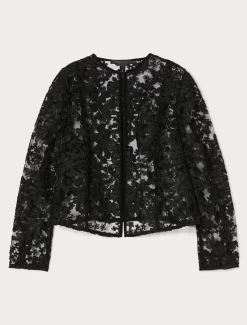 Casacca in tulle ricamato