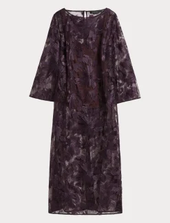 Casacca lunga in tulle con ricami