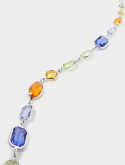 Collana lunga con cristalli